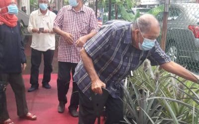 Lawatan YAD Tan Sri Presiden ke Projek Kebun Bandar  Kamal Samsuri di Rumah Pesara Gombak